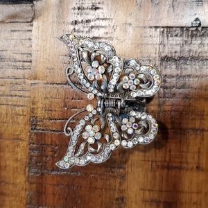 Swarovski Crystal Butterfly Hair Clip